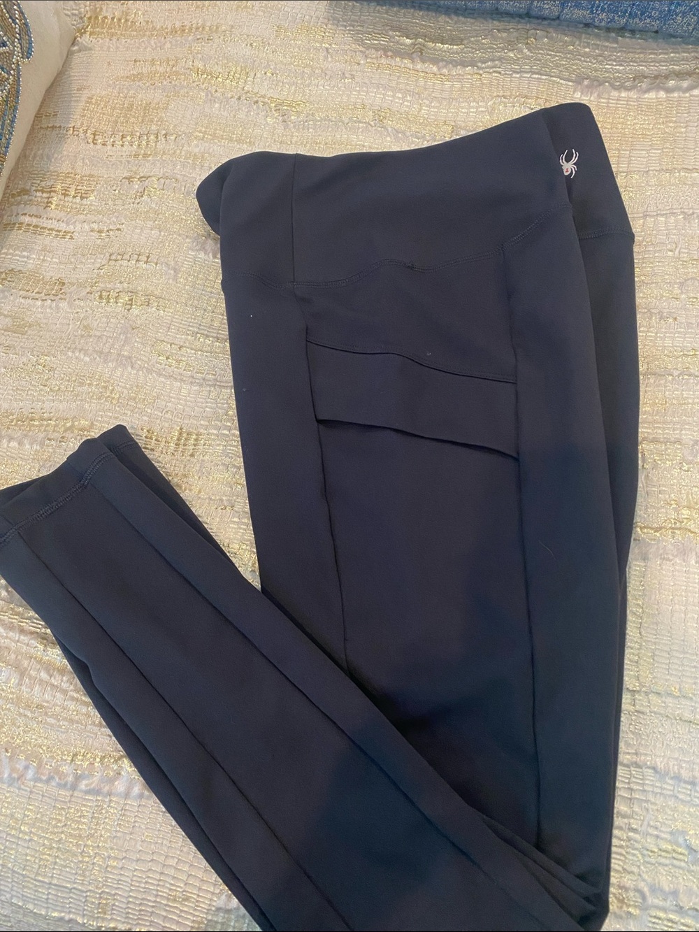 Spyder Women's black Performance Leggings with Side Pockets